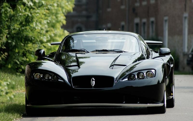 Black Sports Car — Calm, Afternoon, Photograph, Trees