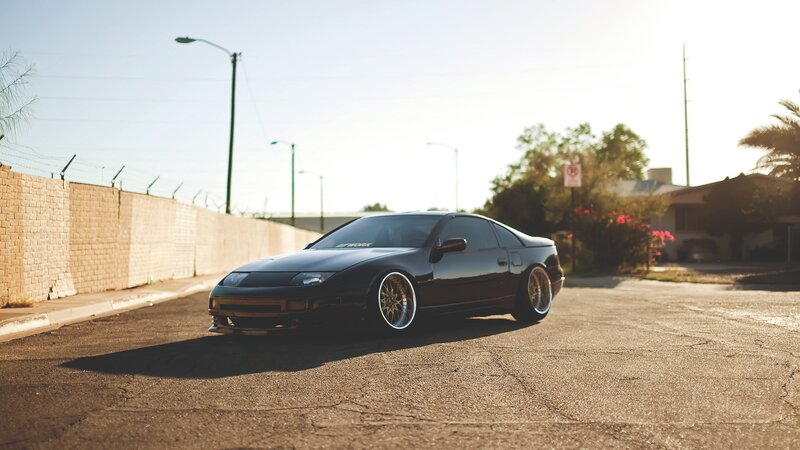 Black Sports Car — Calm, Afternoon, Photograph, Wall