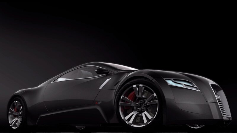 black sports car concept