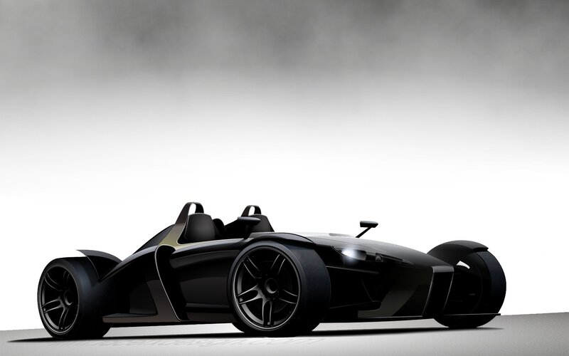 black sports car concept