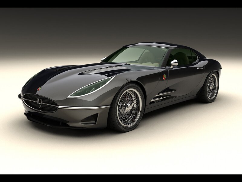 black sports car concept