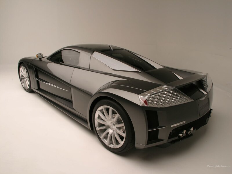 black sports car concept