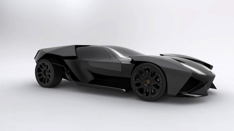 black sports car concept