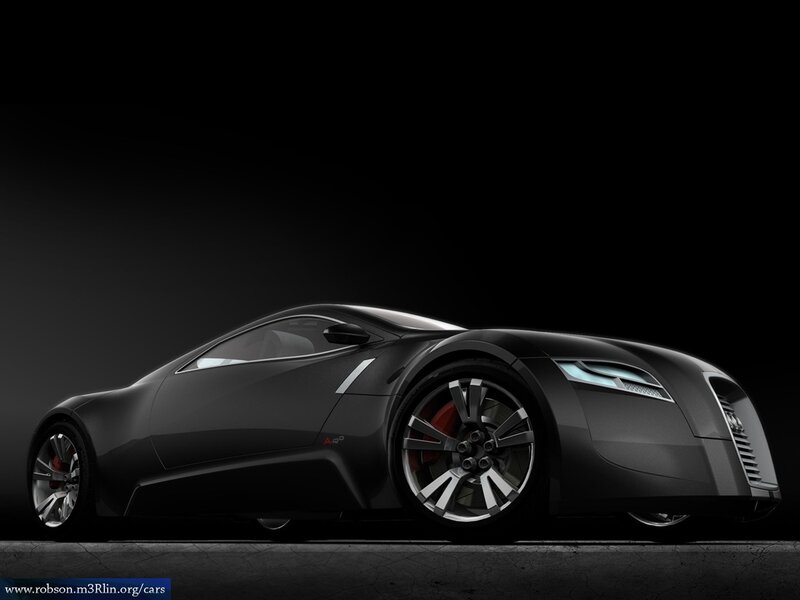 black sports car concept