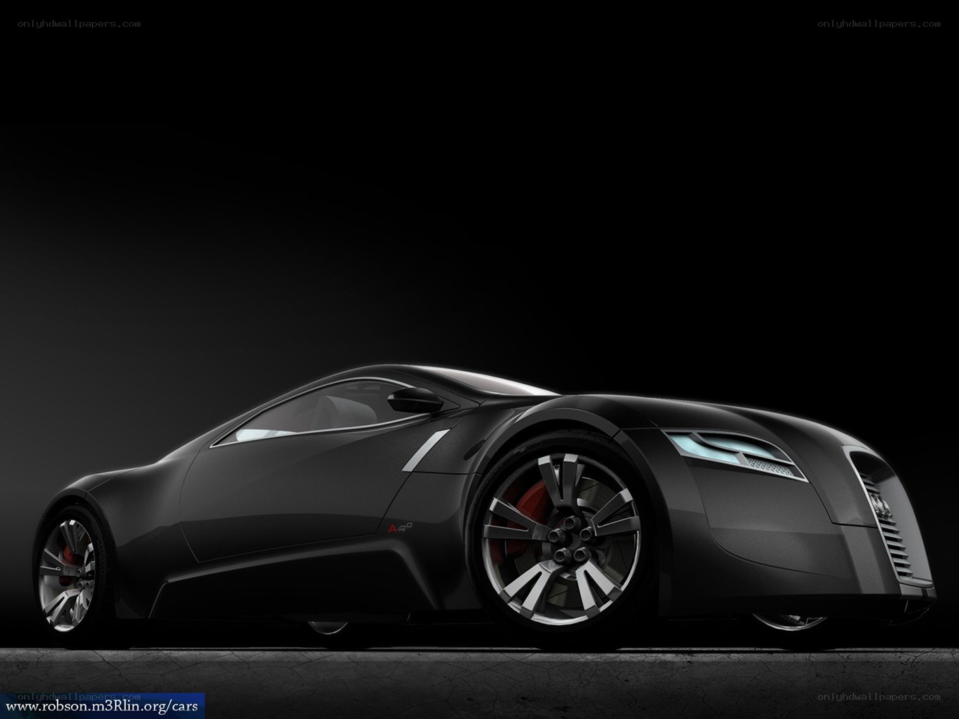 black sports car concept