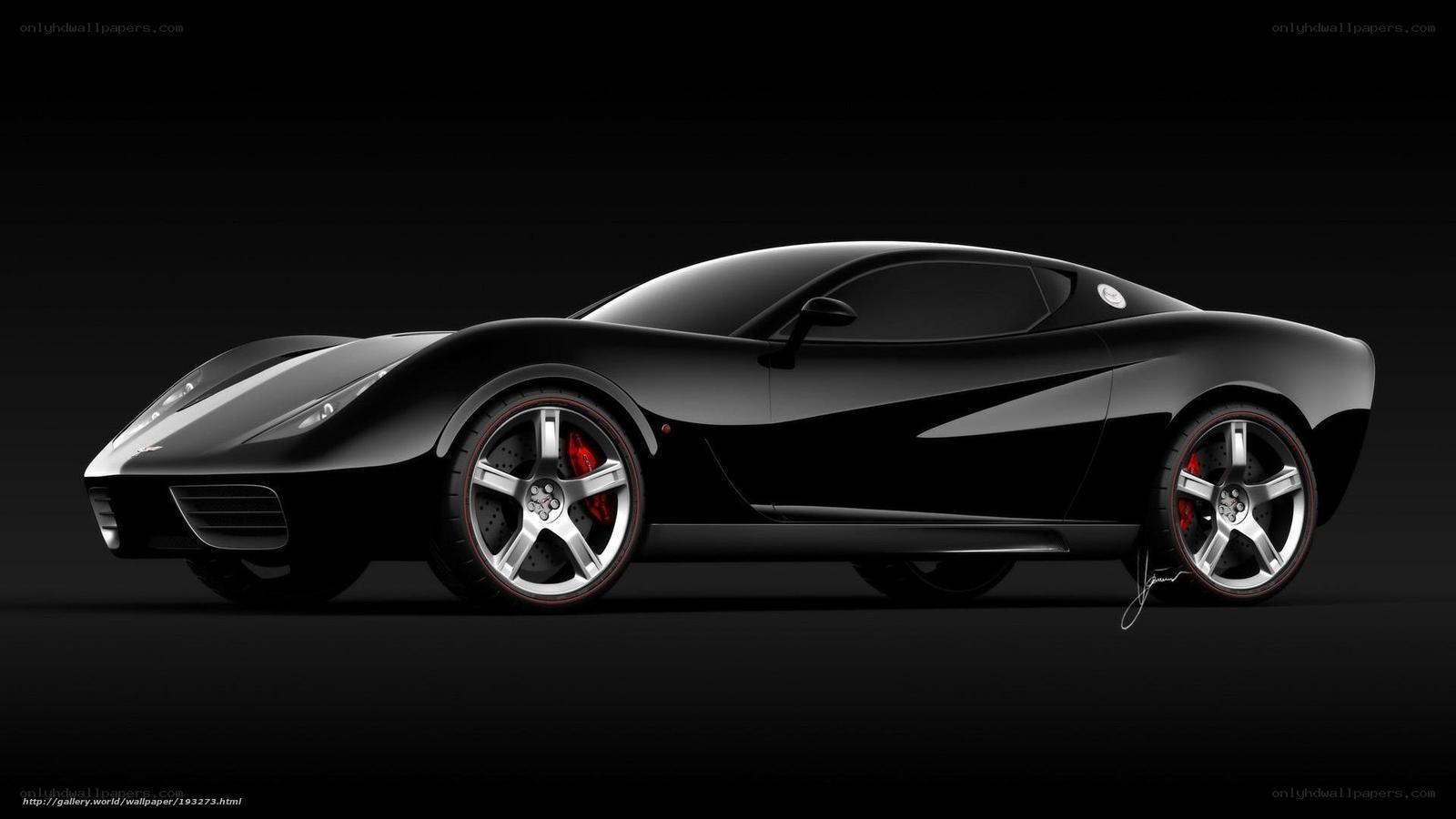black sports car concept