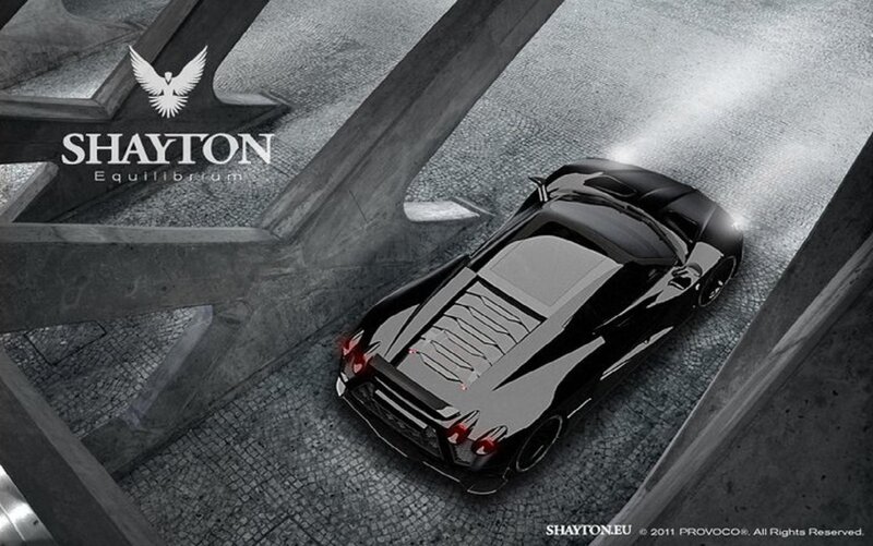 Black Sports Car — Dramatic, 3d Render, Bridge