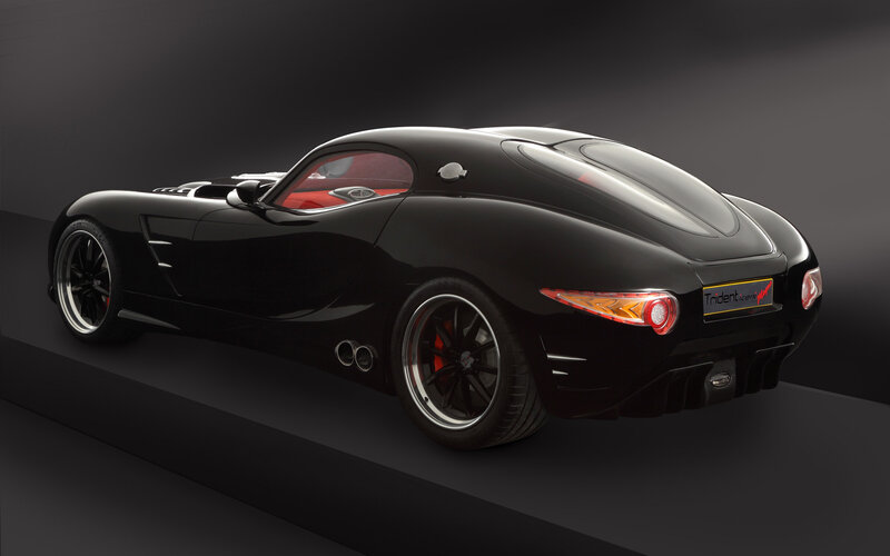Black Sports Car — Dramatic, 3d Render, Red Interior