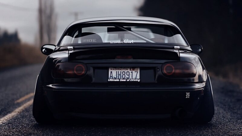 Black Sports Car — Dramatic, Afternoon, Photograph, License Plate