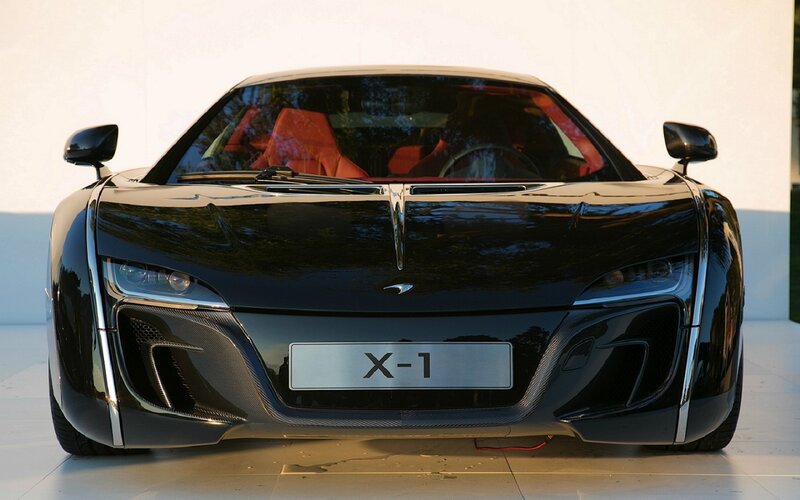 Black Sports Car — Dramatic, Afternoon, Photograph, Red Seats