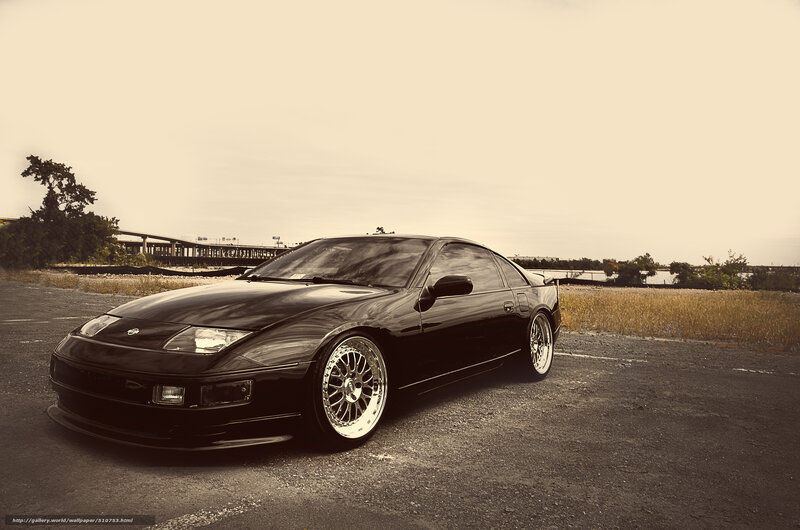 Black Sports Car — Dramatic, Afternoon, Photograph, Road, Bridge
