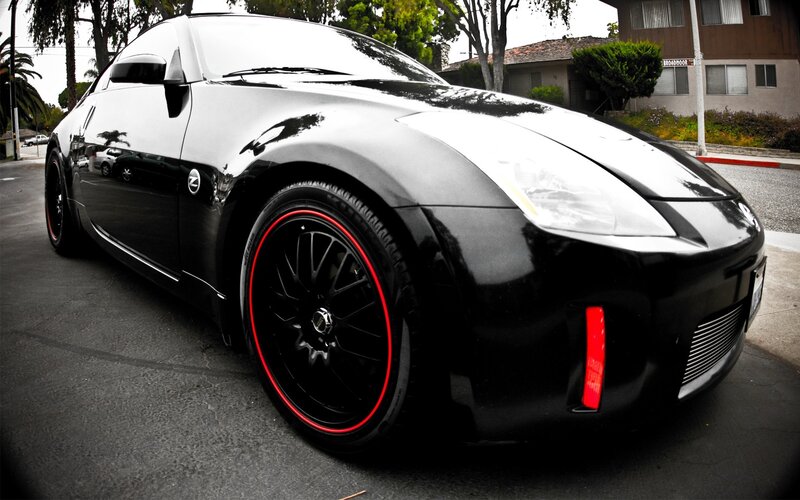 Black Sports Car — Dramatic, Afternoon, Photograph, Street