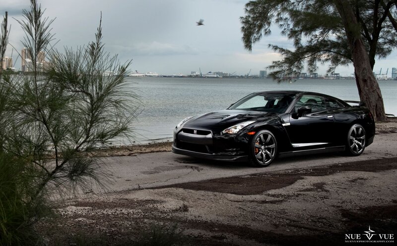 Black Sports Car — Dramatic, Afternoon, Photograph, Tree