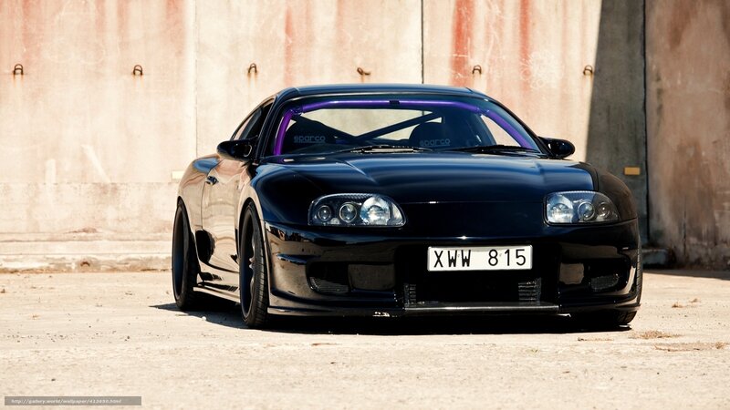 Black Sports Car — Dramatic, Afternoon, Photograph, Wall