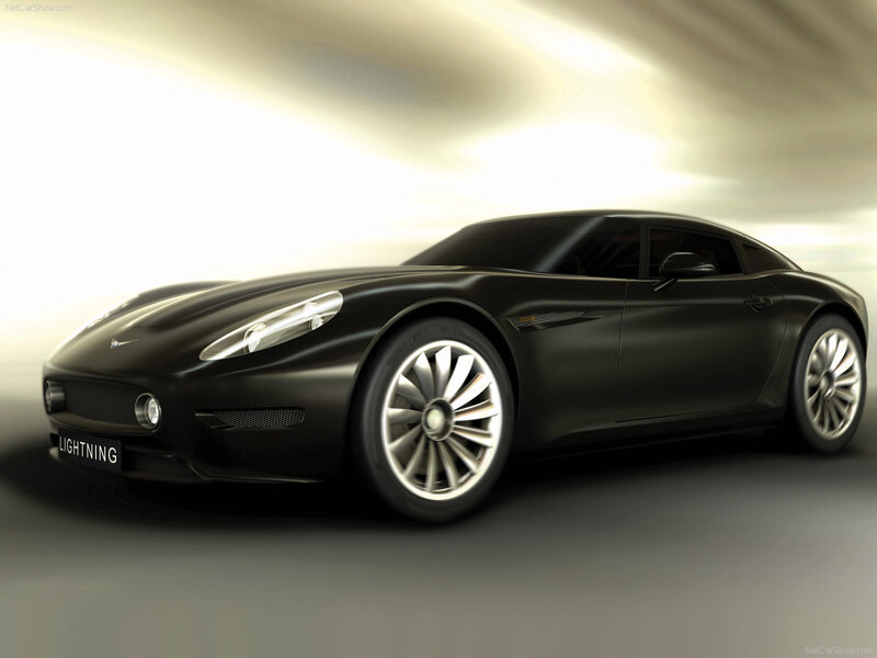 Black Sports Car — Dramatic, Digital Art, Wheels