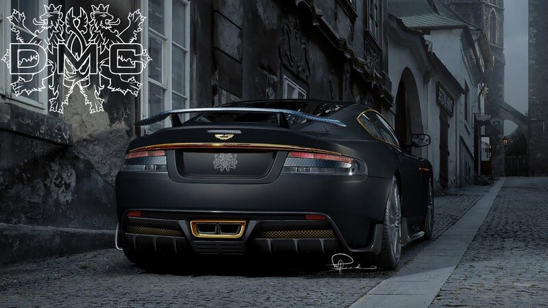 Black Sports Car — Dramatic, Night, 3d Render, Building