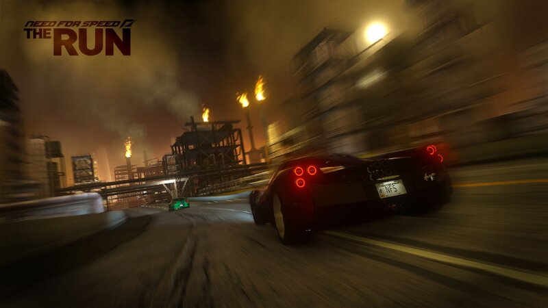 Black Sports Car — Dramatic, Night, 3d Render, City