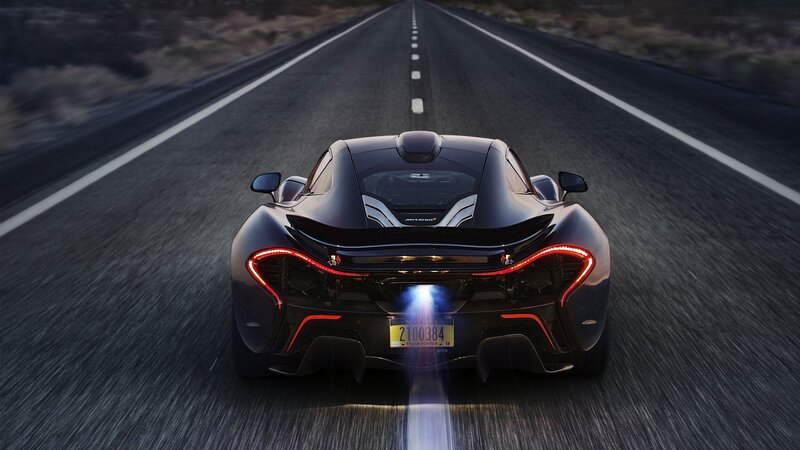 Black Sports Car — Dramatic, Night, Photograph, Road, License Plate