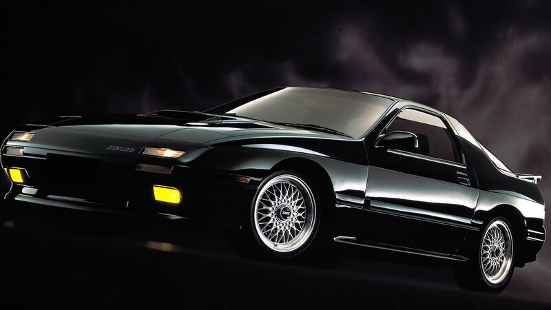 Black Sports Car — Dramatic, Night, Photograph, Wheels, Headlights