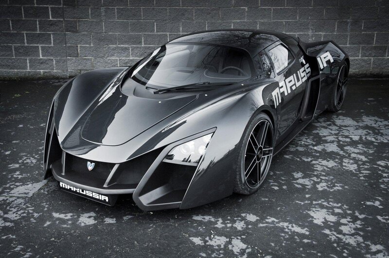 Black Sports Car — Dramatic, Photograph, Brick Wall