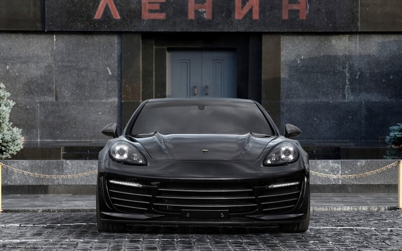 Black Sports Car — Dramatic, Photograph, Building, Cobblestone