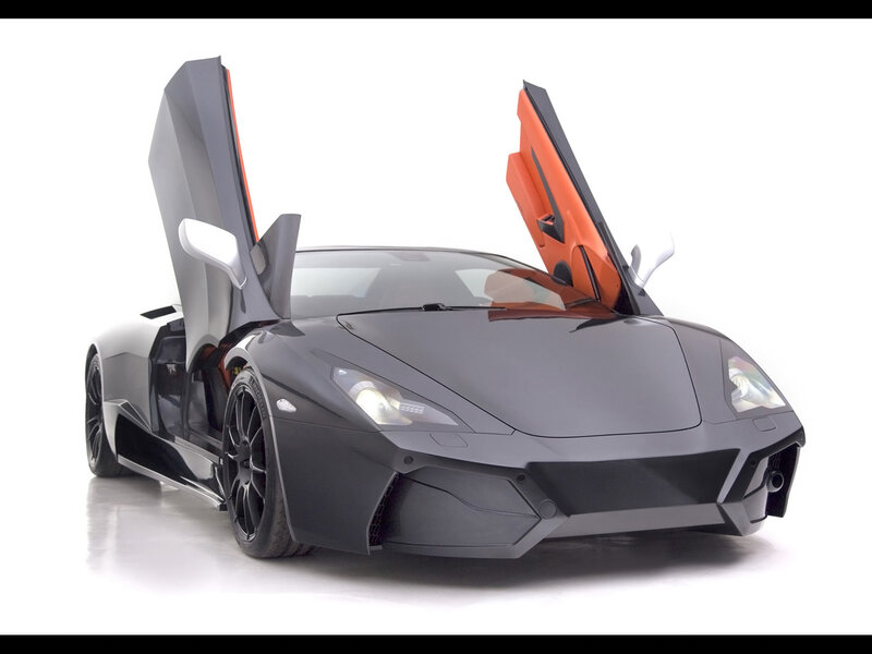 Black Sports Car — Dramatic, Photograph, Doors, Headlights
