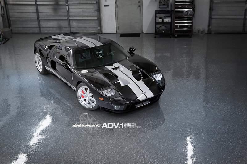 Black Sports Car — Dramatic, Photograph, Garage, Stripes