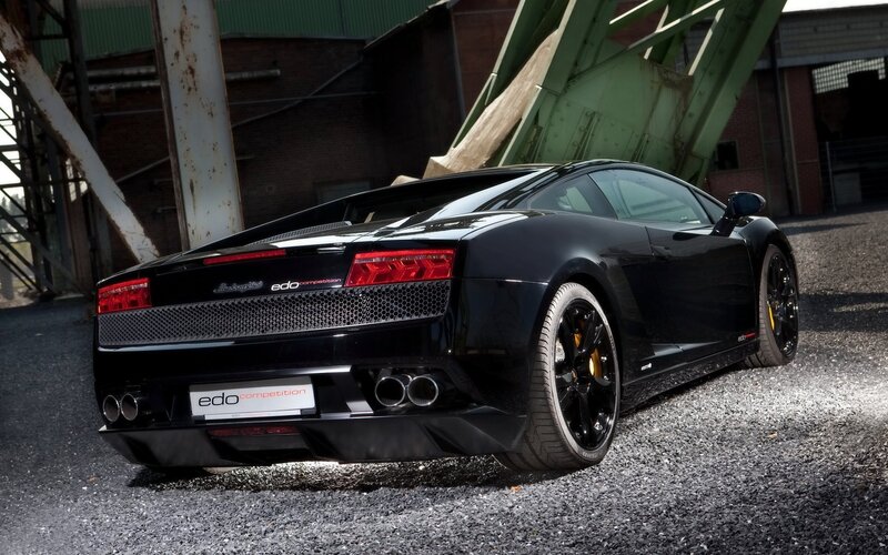 Black Sports Car — Dramatic, Photograph, Gravel, Bridge