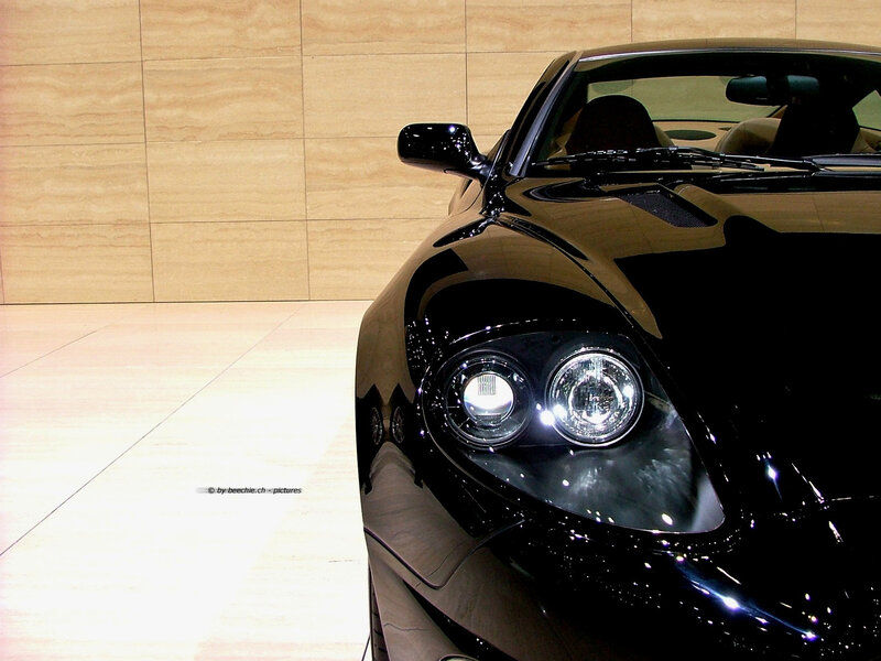 Black Sports Car — Dramatic, Photograph, Headlight, Side Mirror