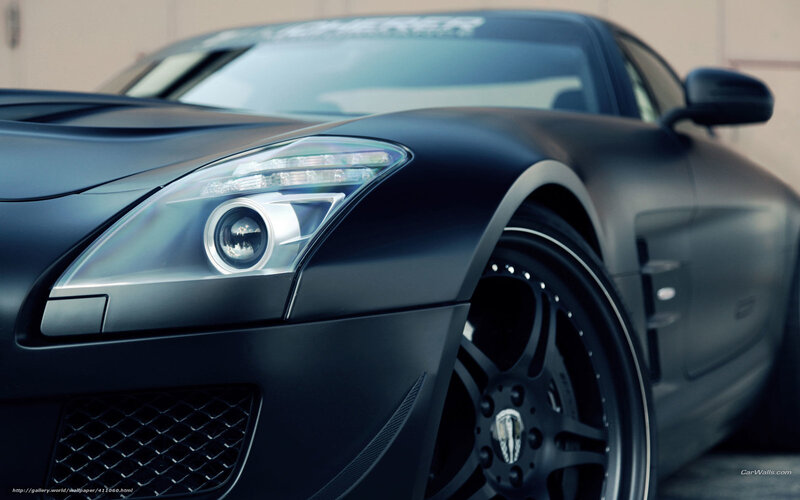 Black Sports Car — Dramatic, Photograph, Headlight, Wheel, Grille