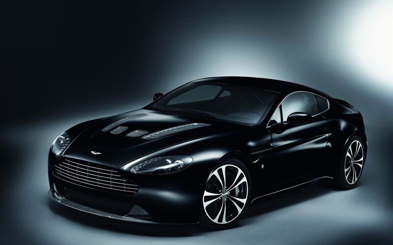 Black Sports Car — Dramatic, Photograph, Headlights