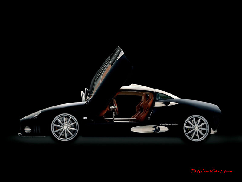 Black Sports Car — Dramatic, Photograph, Open Door, Interior