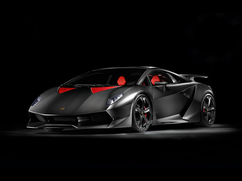 Black Sports Car — Dramatic, Photograph, Red Interior, Wings
