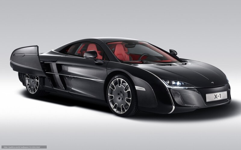 Black Sports Car — Dramatic, Photograph, Red Seats, Open Door