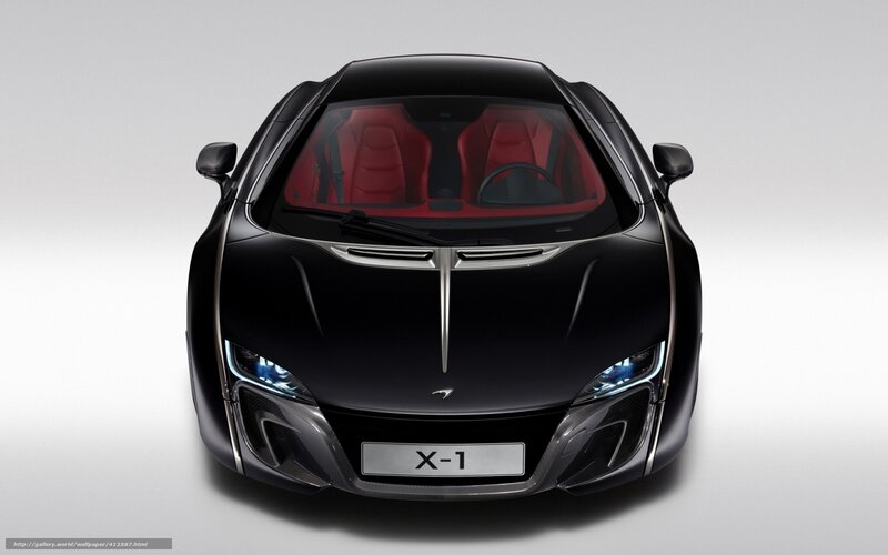 Black Sports Car — Dramatic, Photograph, Red Seats, Windshield, Headlights