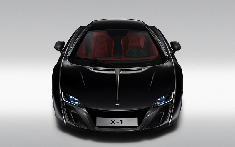 Black Sports Car — Dramatic, Photograph, Red Seats, Windshield