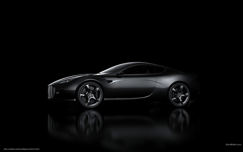 Black Sports Car — Dramatic, Photograph, Reflection, Grille