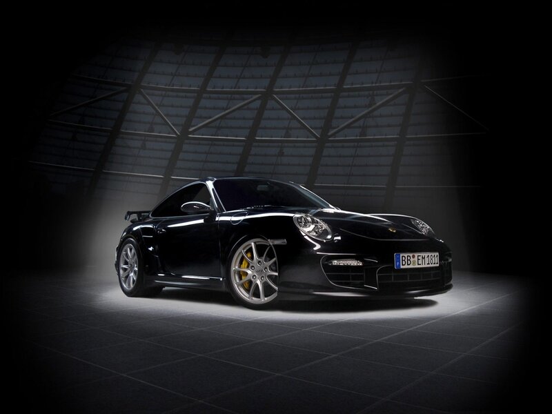 Black Sports Car — Dramatic, Photograph, Spotlight
