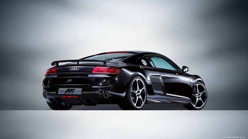 Black Sports Car — Dramatic, Photograph, Tire, Rear Wing, Gray
