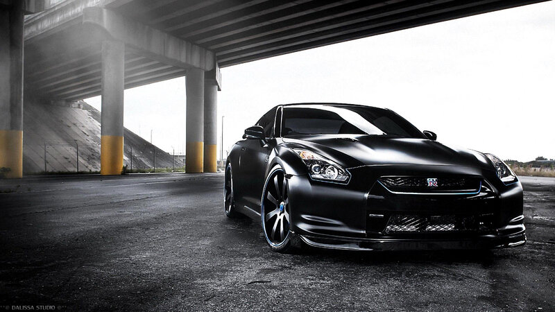 Black Sports Car — Dramatic, Photograph, Underpass