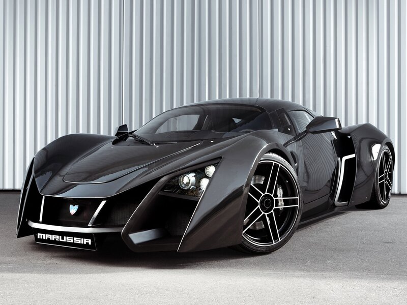 Black Sports Car — Dramatic, Photograph, Wall, Floor