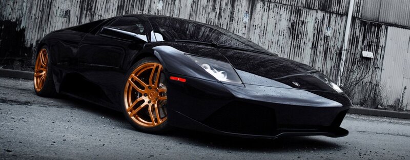 Black Sports Car — Dramatic, Photograph, Wall, Road
