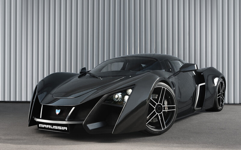 Black Sports Car — Dramatic, Photograph, Wall