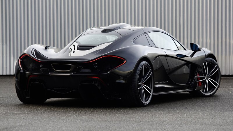 Black Sports Car — Dramatic, Photograph, Wall, Tire