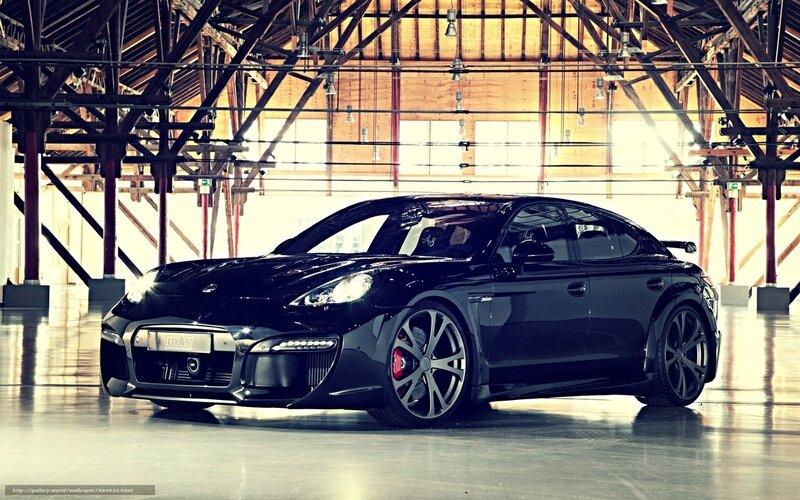 Black Sports Car — Dramatic, Photograph, Warehouse, Lights