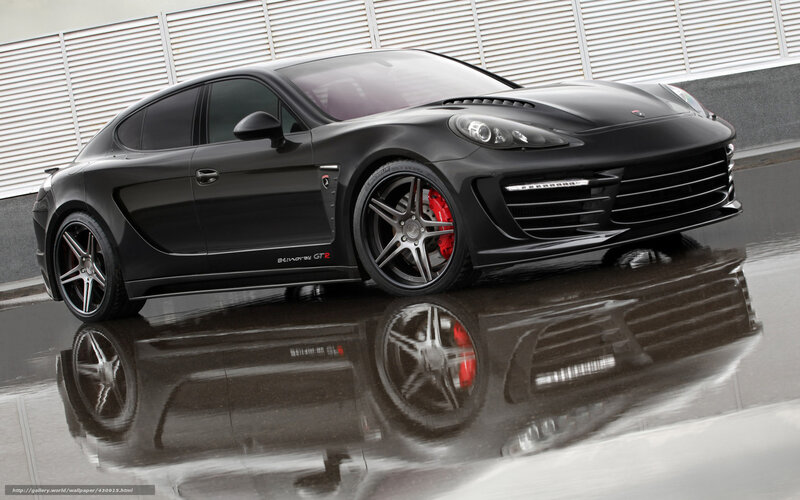 Black Sports Car — Dramatic, Photograph, Wet Pavement, Reflection