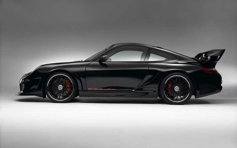 Black Sports Car — Dramatic, Photograph, Wheels, Spoiler
