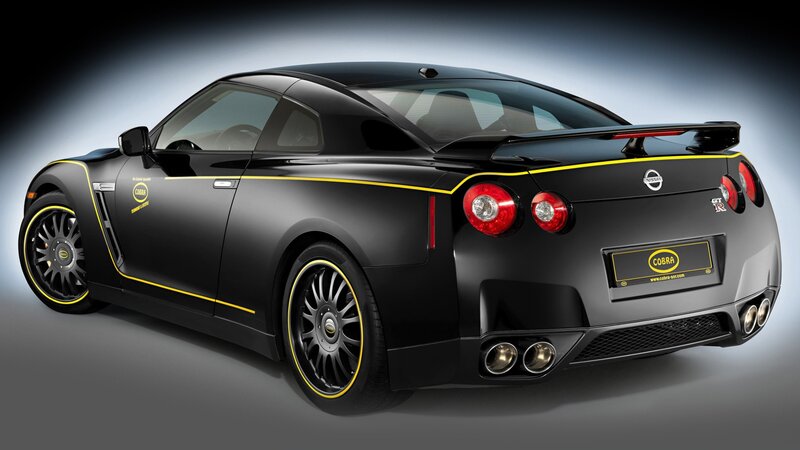 Black Sports Car — Dramatic, Photograph, Wheels, Taillights, Yellow