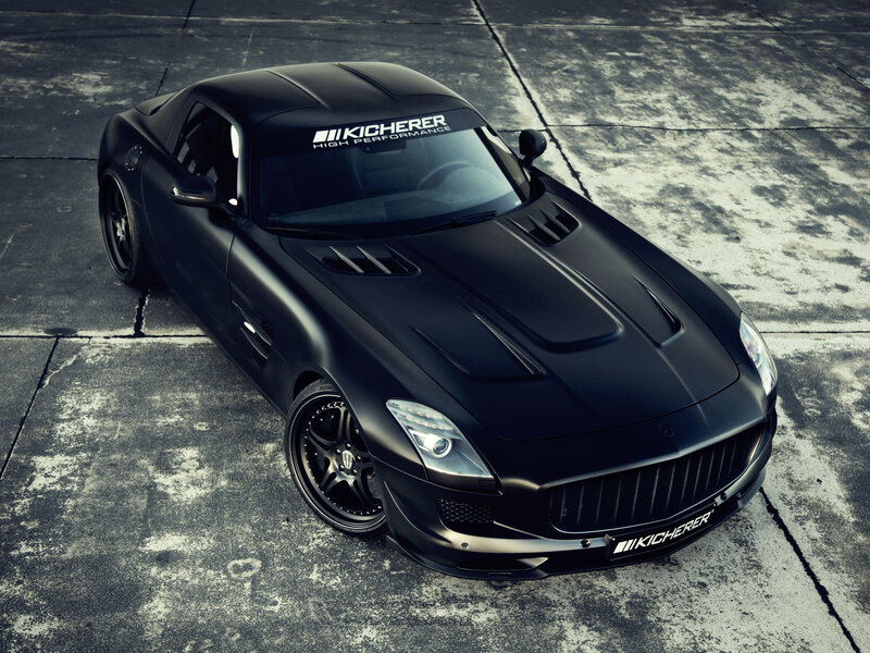 Black Sports Car — Dramatic, Photograph, Windshield