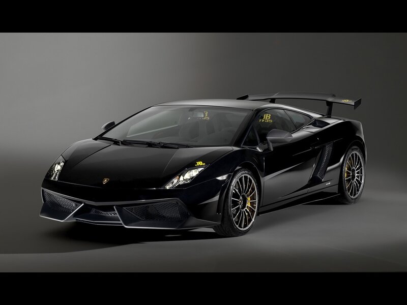 Black Sports Car — Dramatic, Photograph, Wings